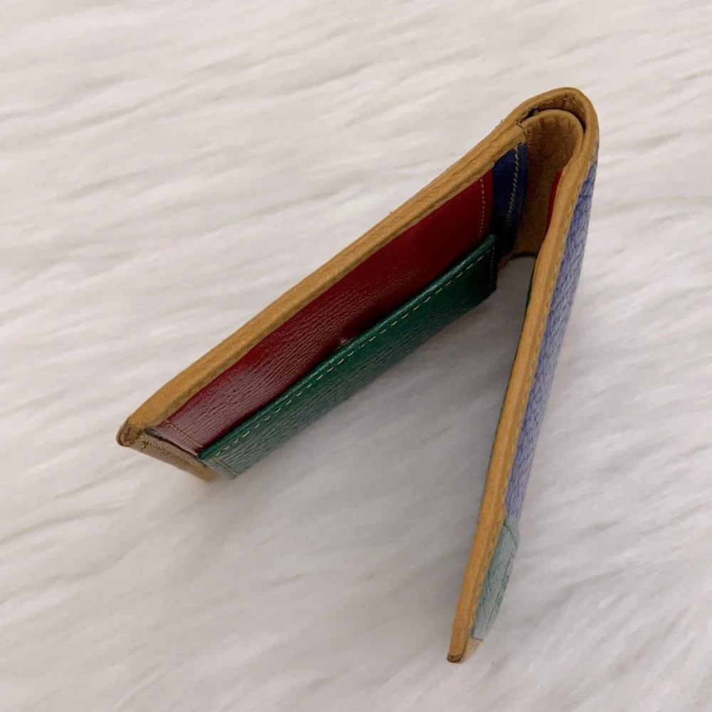 UNITED COLORS OF BENETTON - RED ORANGE YELLOW GREEN BLUE PURPLE BIFOLD WALLET